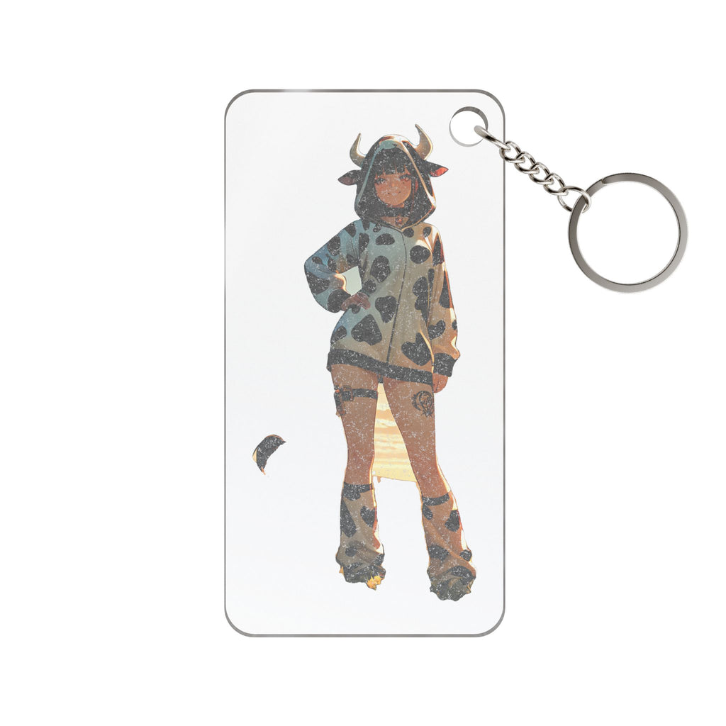 Blanc NIKKE Cow-Print Anime Keychain Charm Pinup Bag Charm — Cow Girls Pt. 2
