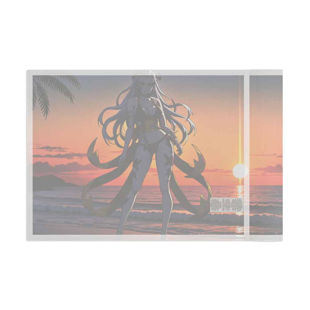Daki Demon Slayer Spicy Wall Flag Sunset Beach Pinup — Beach Babes Pt. 2