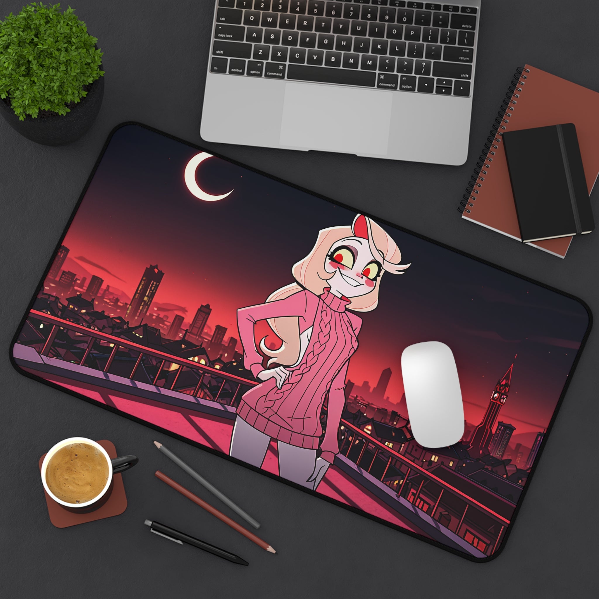Charlie Morningstar Hazbin Hotel Anime Desk Mat Fan Art Virgin Killer Pt. 2