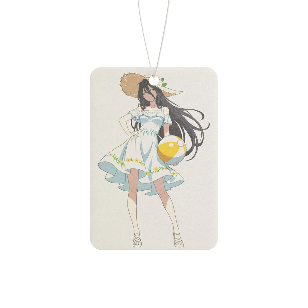 Albedo Overlord Anime Car Air Freshener | Summer Beach Pinup Fan Art
