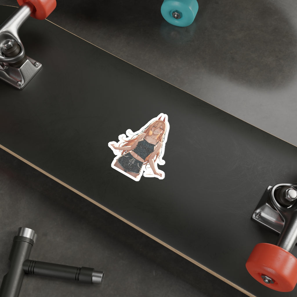 Power Chainsaw Man Spicy Pinup Anime Die Cut Vinyl Sticker | Fan Art