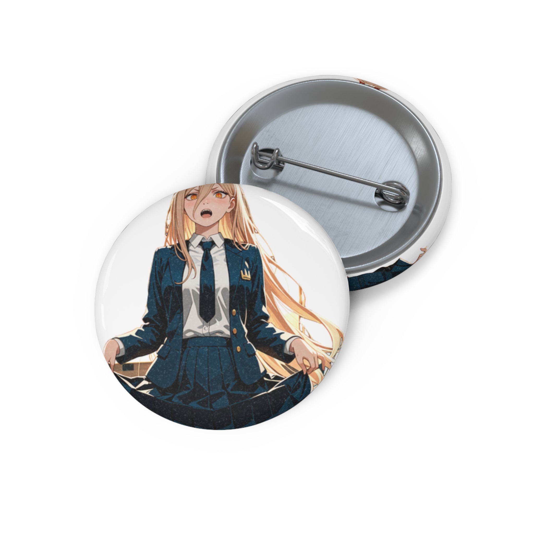 Power Chainsaw Man Flight Attendant Anime Pin Button — Bunny Girls Pt. 7