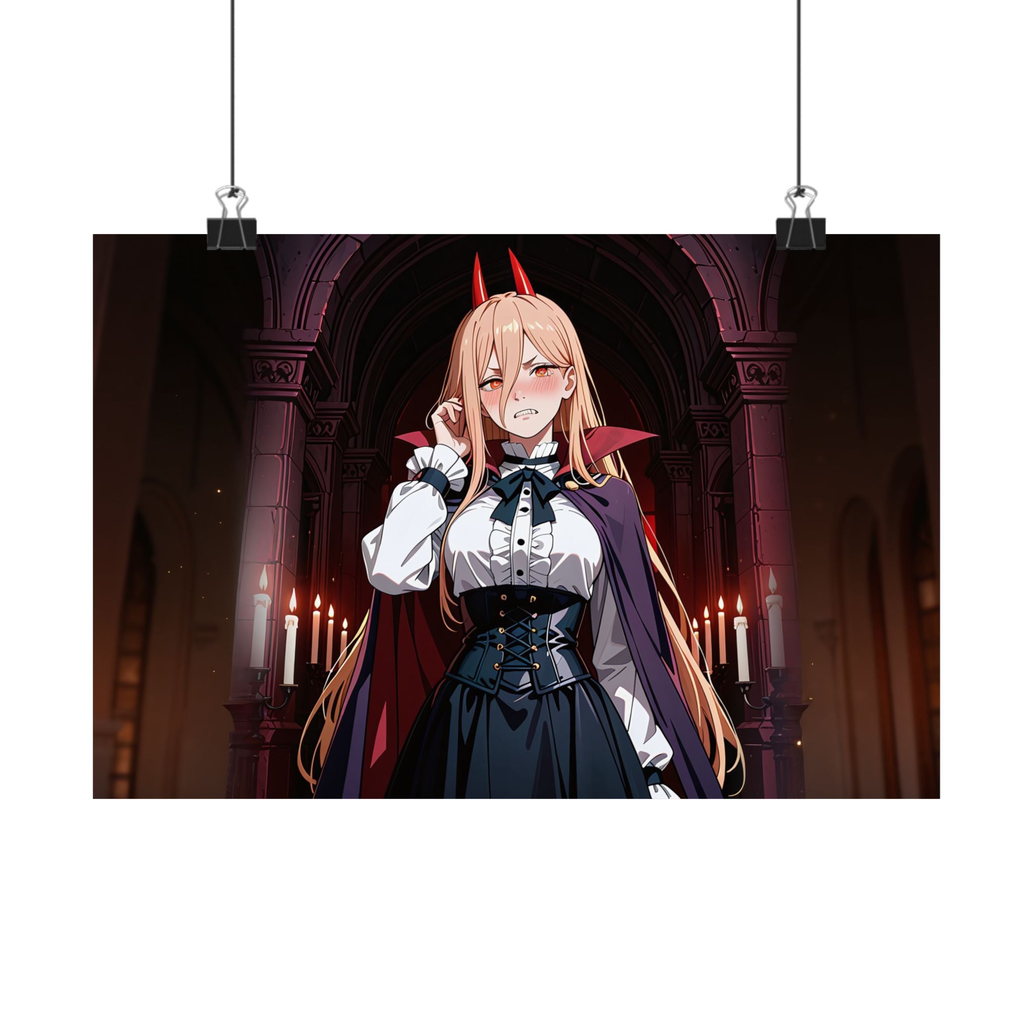Power Chainsaw Man Gothic Vampire Anime Poster | Bunny Girls Pt. 6