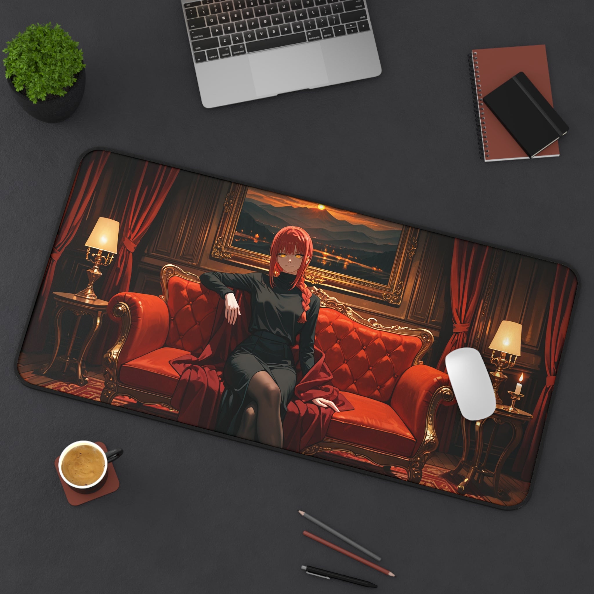 Makima Chainsaw Man Anime Desk Mat Boudoir Pinup — Boudoir Pt. 1