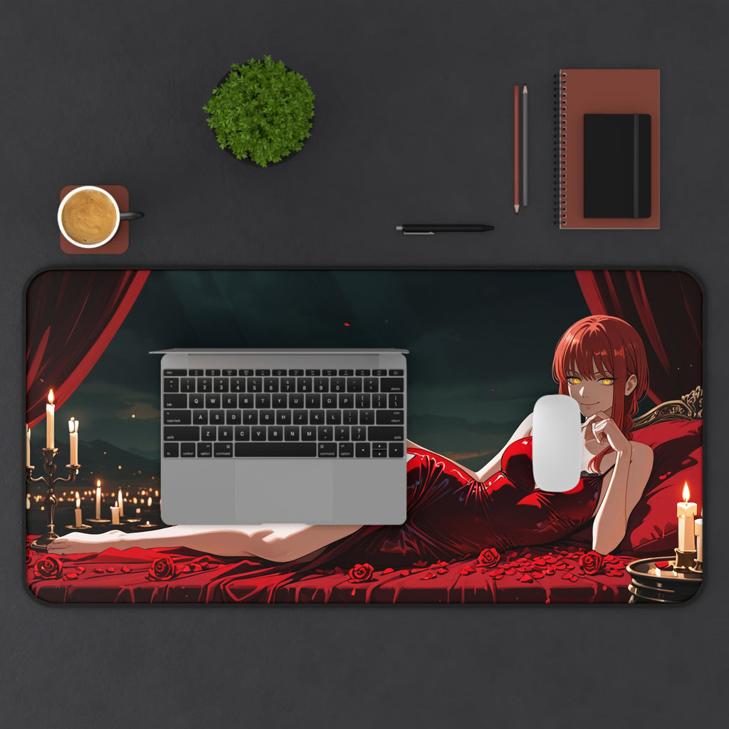 Makima Chainsaw Man Desk Mat Boudoir Spicy Pinup — Boudoir Pt. 1