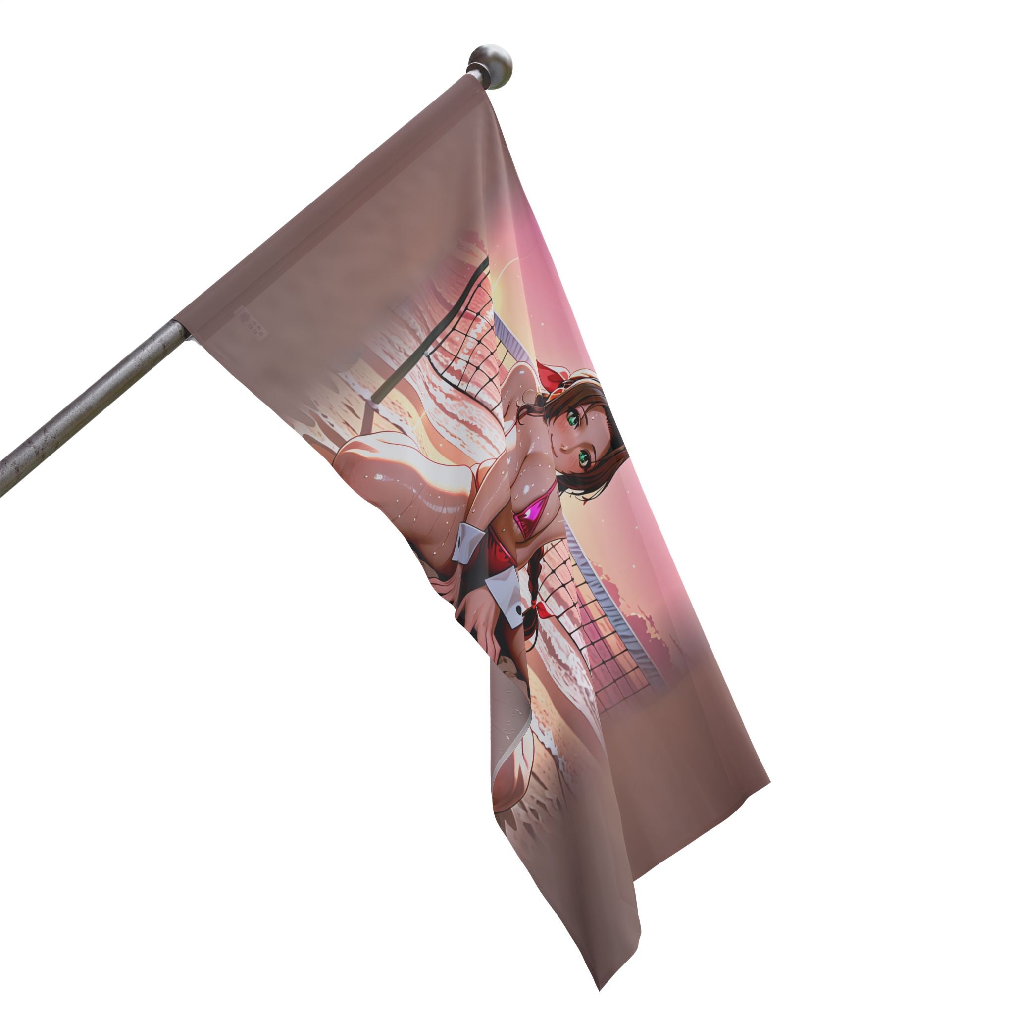 Aerith FF7 Anime Wall Flag Spicy Bunny Pinup Banner — Bunny Girls Pt. 8 (Spicy)