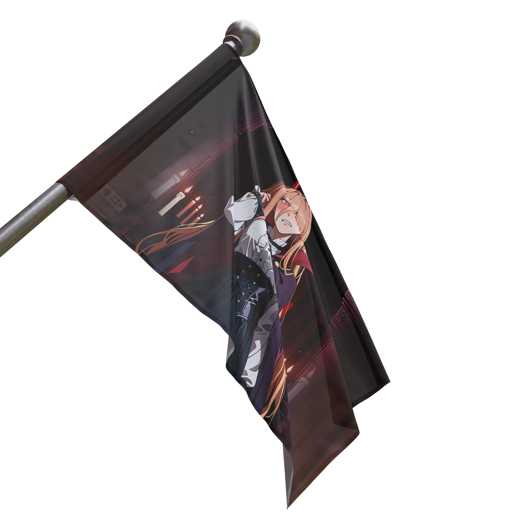 Power Chainsaw Man Gothic Vampire Anime Wall Flag | Bunny Girls Pt. 6