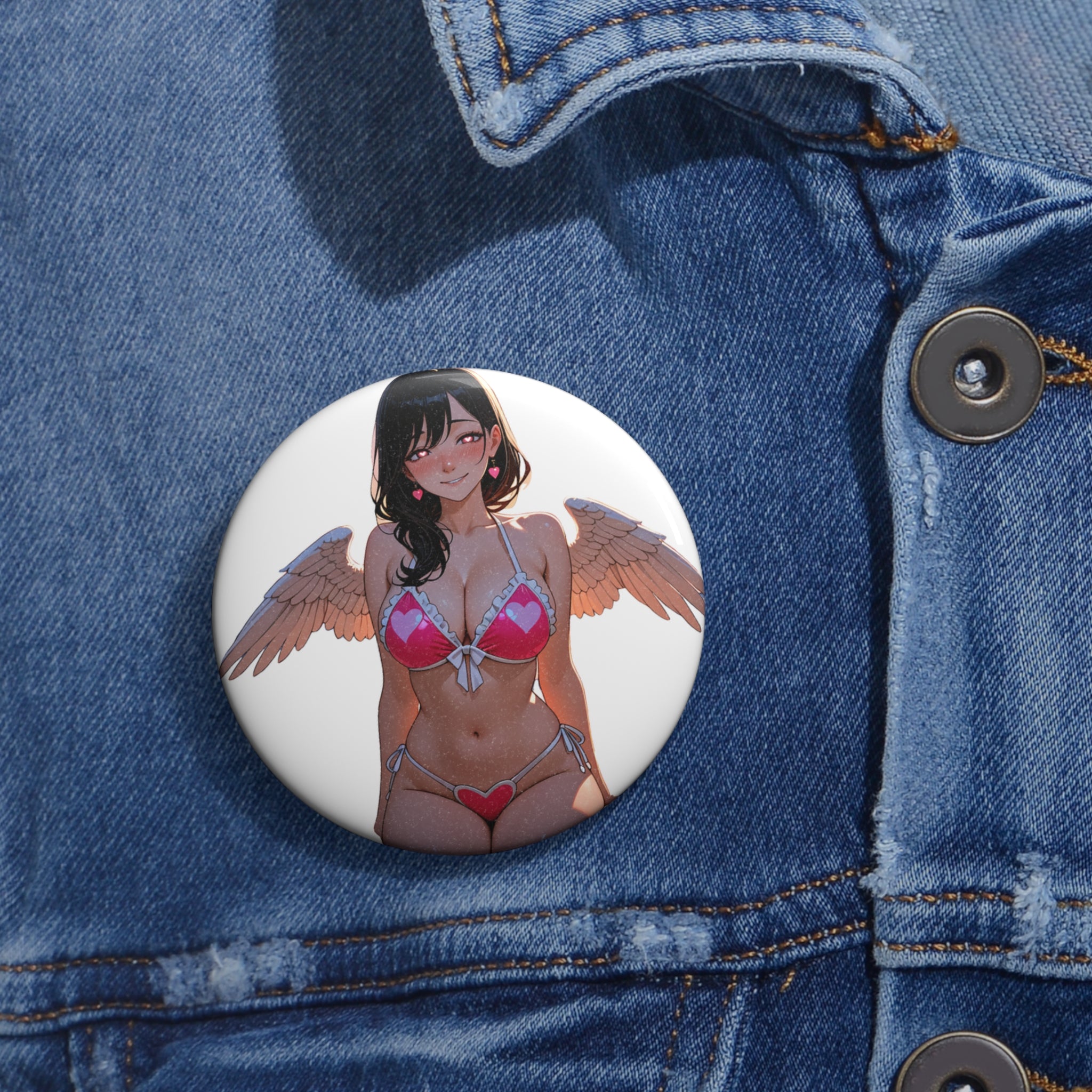 Kirara Hoshi JJK Anime Pin Button Cupid Spicy Pinup — Beach Babes Pt. 5