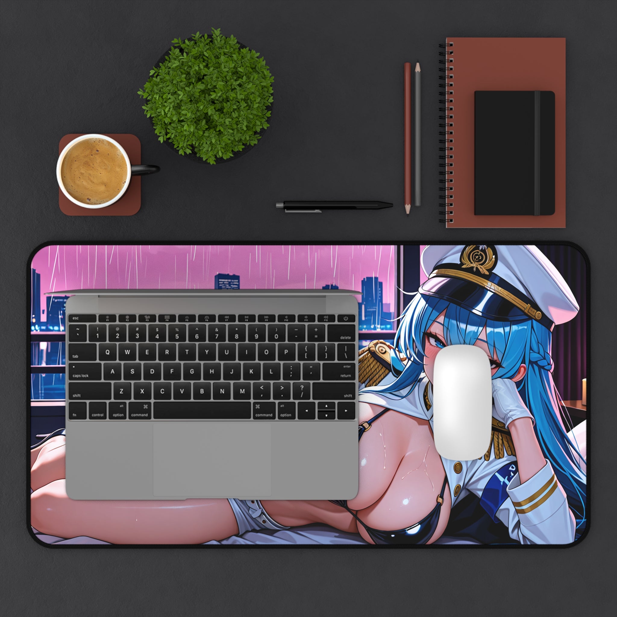 Helm NIKKE Spicy Anime Desk Mat Pinup Fan Art — Boudoir Pt. 3 (Spicy)