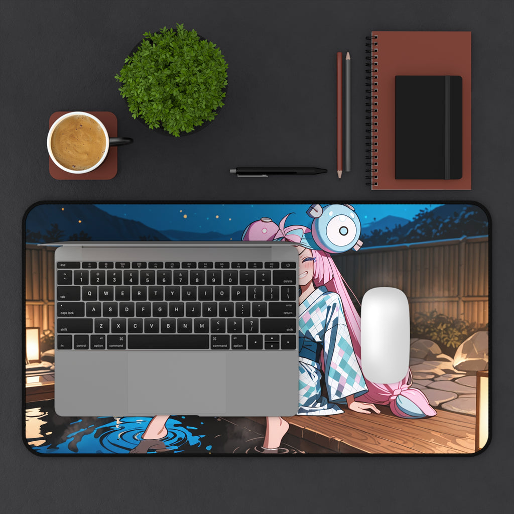 Iono Anime Desk Mat Moonlit Onsen Fan Art XL Mouse Pad — Onsen Pt. 2