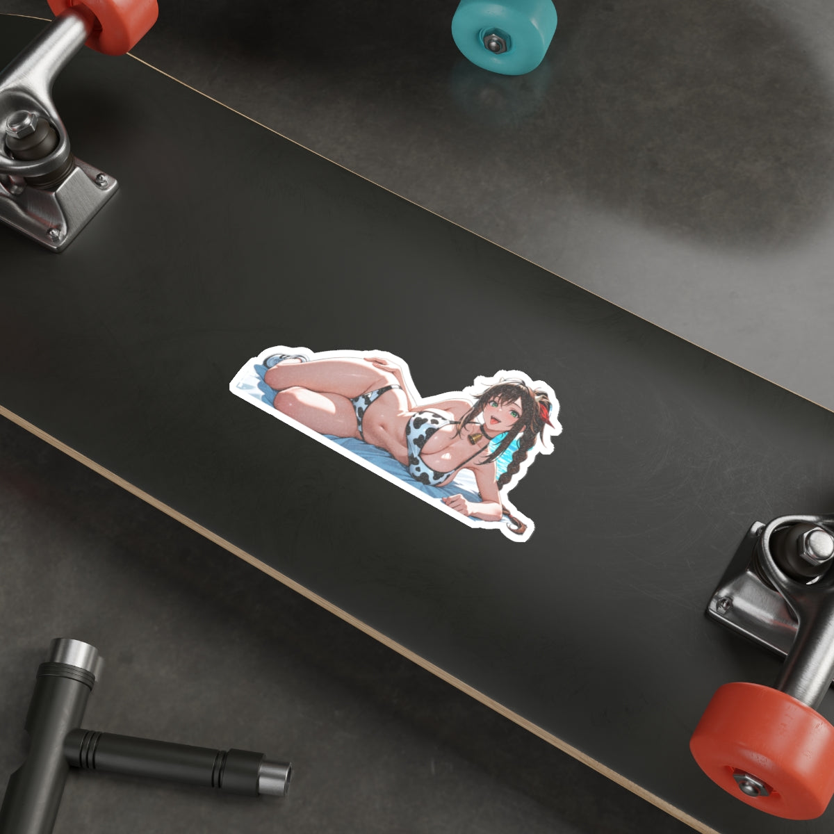 Aerith Final Fantasy Anime Pinup Die-Cut Vinyl Sticker — Cow Girls Pt. 1