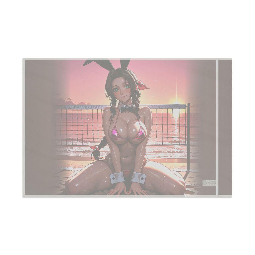 Aerith FF7 Anime Wall Flag Spicy Bunny Pinup Banner — Bunny Girls Pt. 8 (Spicy)