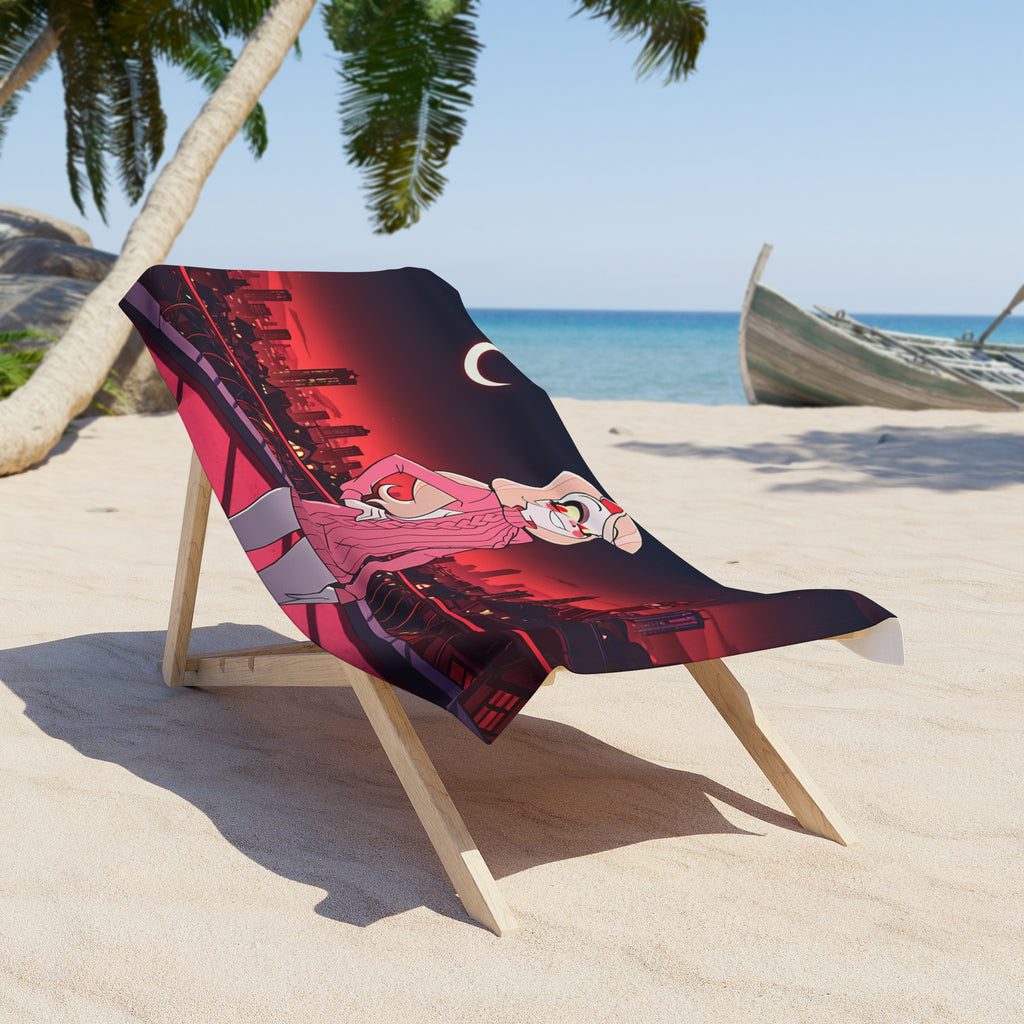 Charlie Morningstar Hazbin Hotel Beach Towel Pinup — Virgin Killer Pt. 2