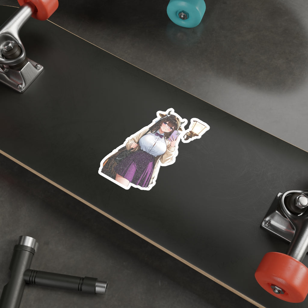 Kashino Azur Lane Anime Vinyl Sticker | Librarian Bookstore Soft Cute Fan Art
