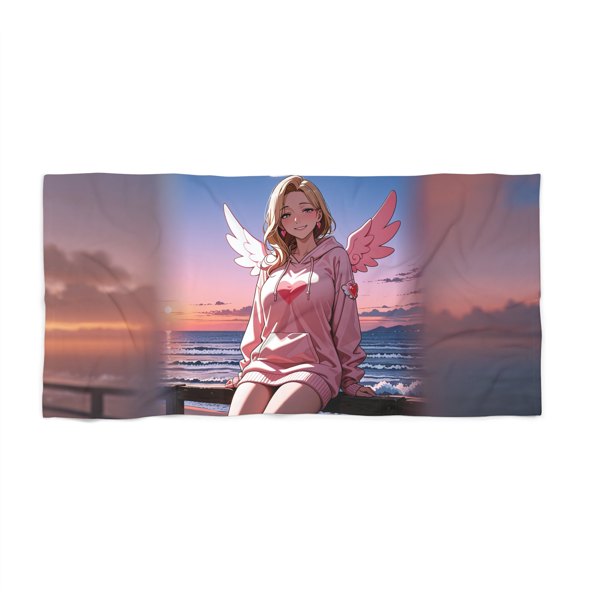 Kirara Hoshi JJK Anime Beach Towel Cupid Pinup — Beach Babes Pt. 5