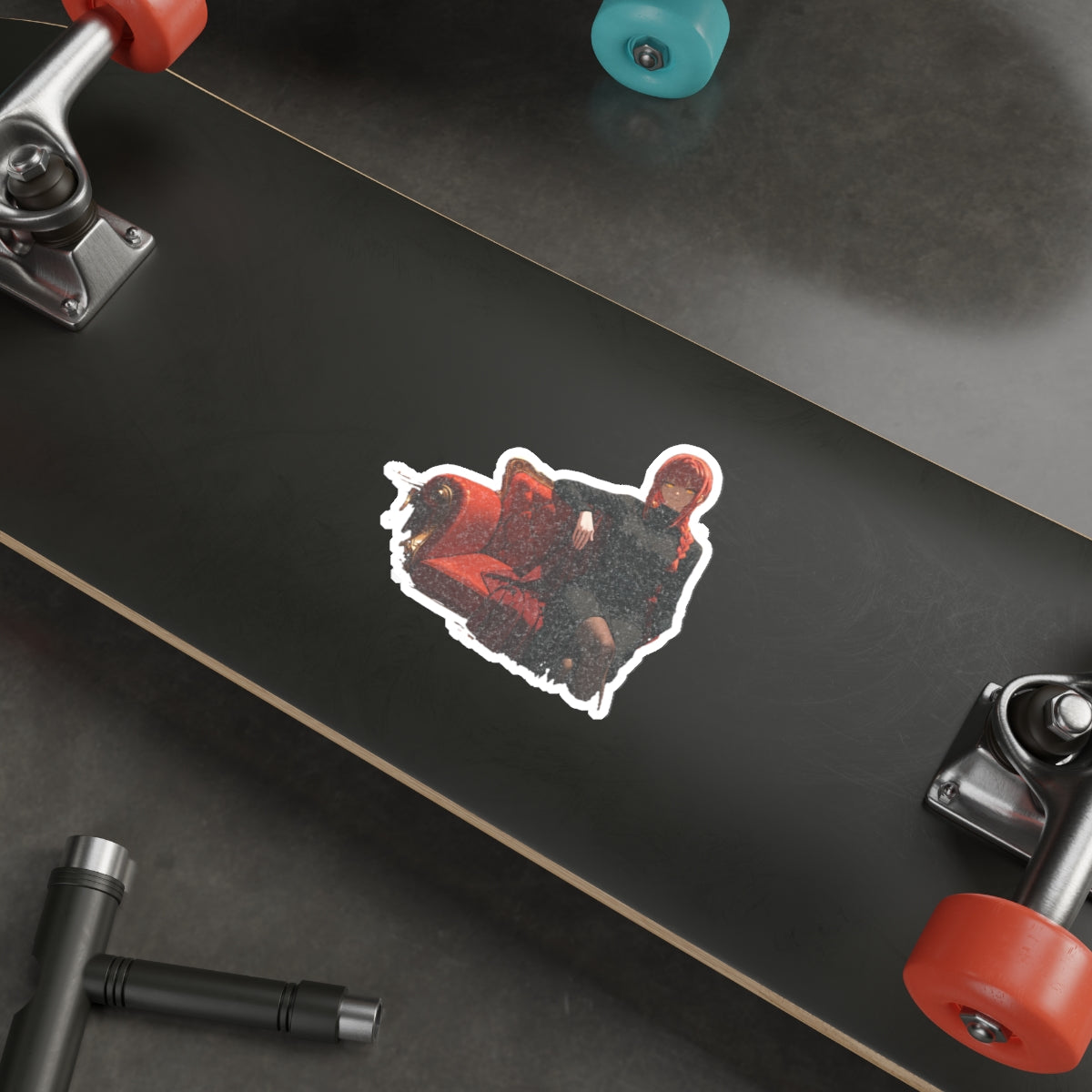 Makima Chainsaw Man Boudoir Pinup Anime Vinyl Sticker | Die Cut — Boudoir Pt. 1