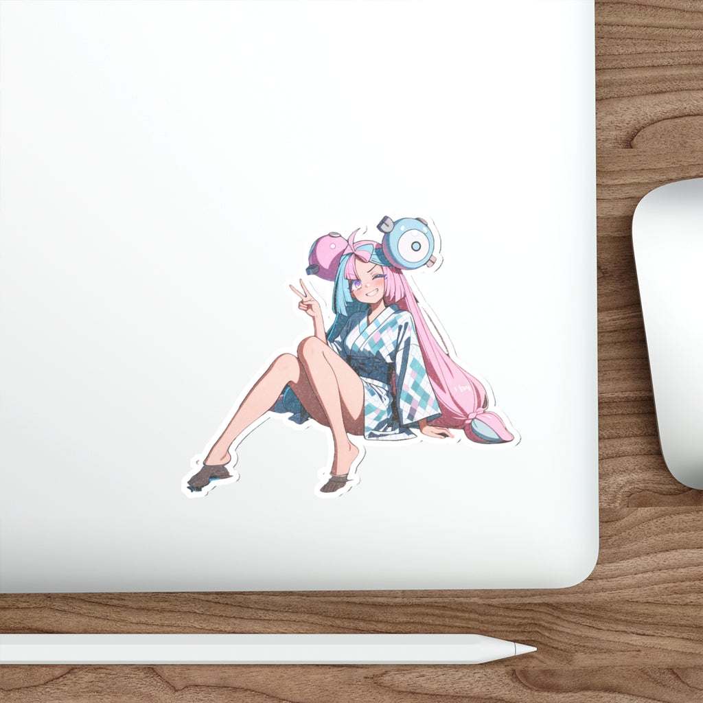Iono Anime Die Cut Vinyl Sticker Onsen Moonlit — Onsen Pt. 2