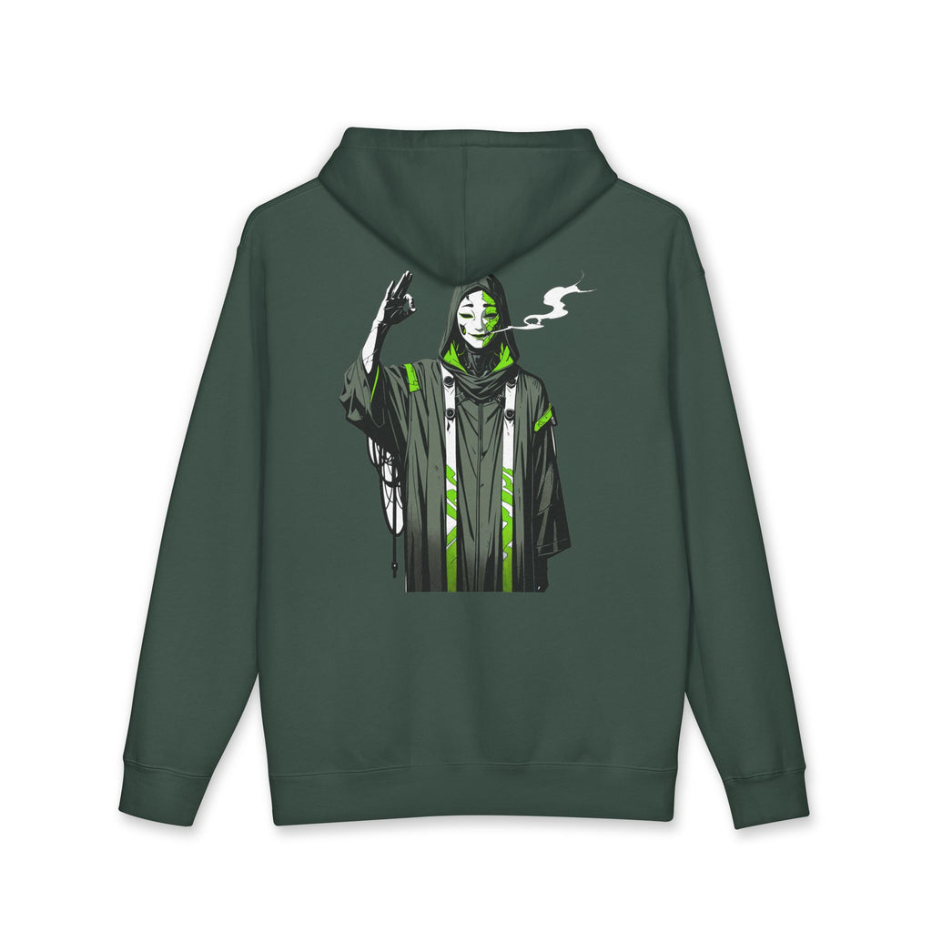 Anime Streetwear Hoodie Serpent Shaman Back Graphic Pullover