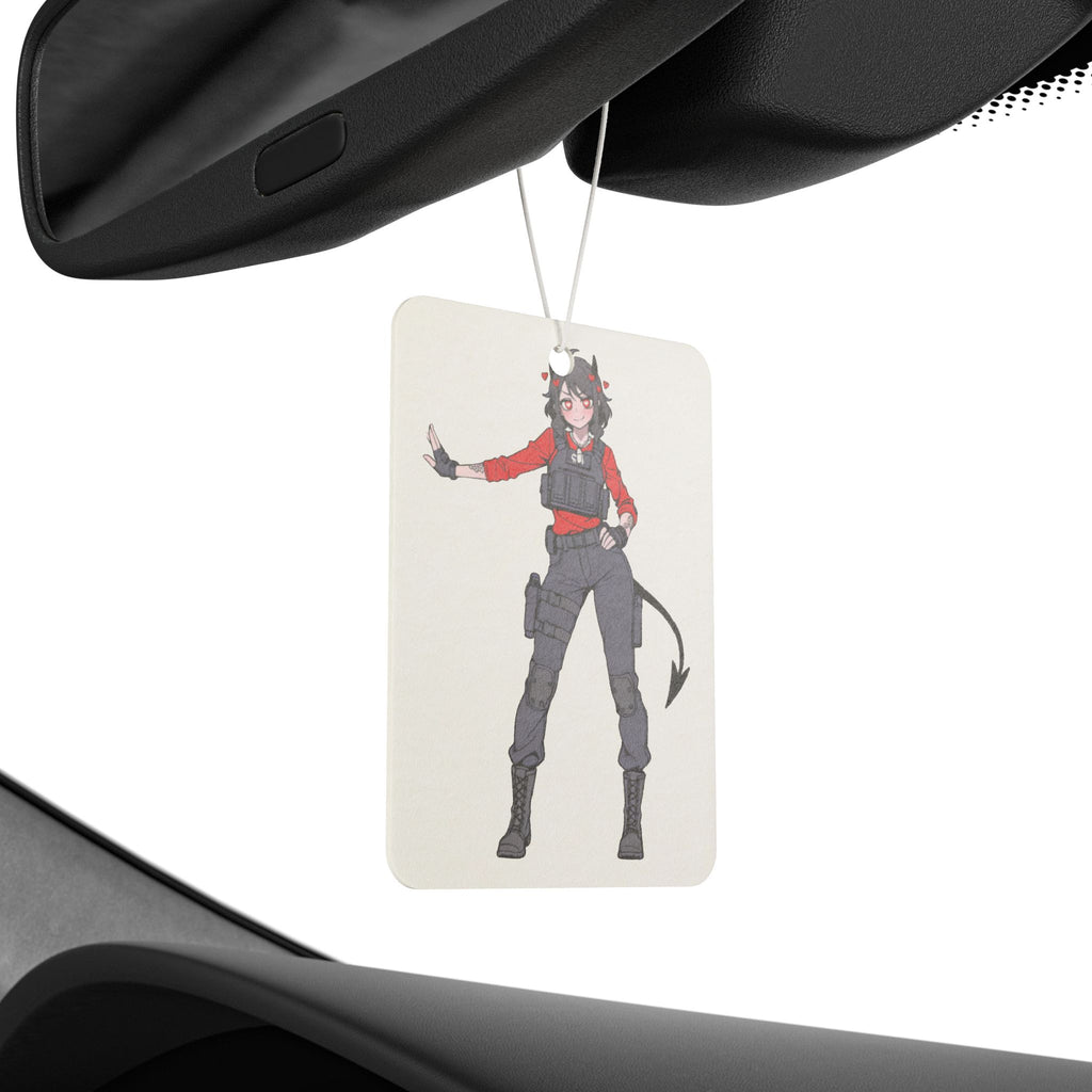 Modeus Helltaker Anime Car Air Freshener | Tactical Pinup Fan Art