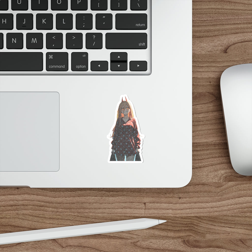 Power Chainsaw Man Pinup Anime Die Cut Vinyl Sticker | Fan Art Decal
