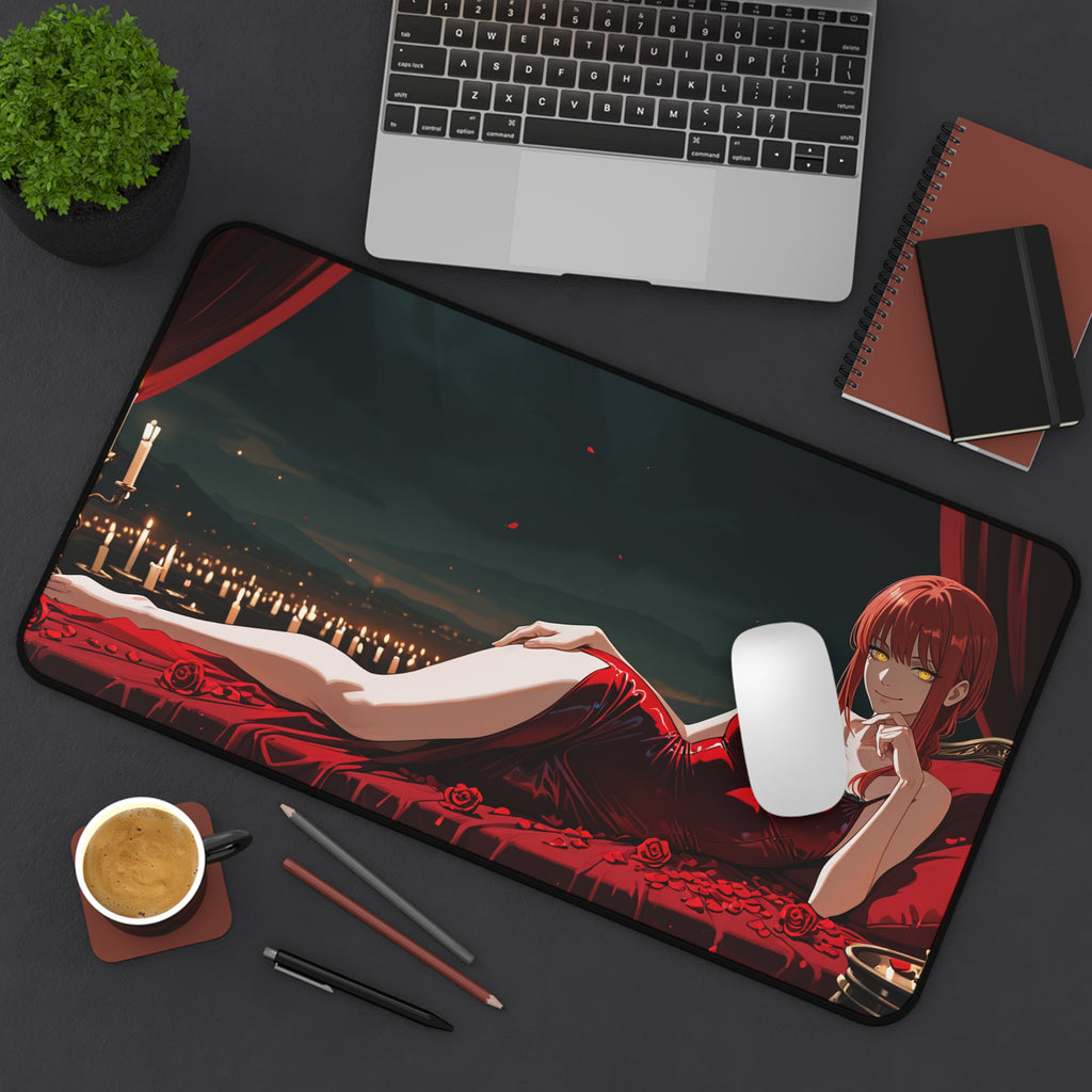 Makima Chainsaw Man Desk Mat Boudoir Spicy Pinup — Boudoir Pt. 1