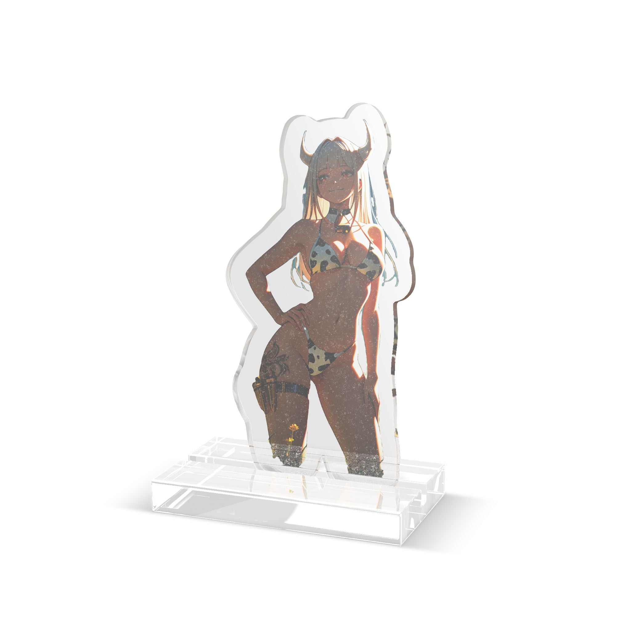 Blanc NIKKE Spicy Cow-Print Anime Standee Desk Display — Cow Girls Pt. 2 (Spicy)