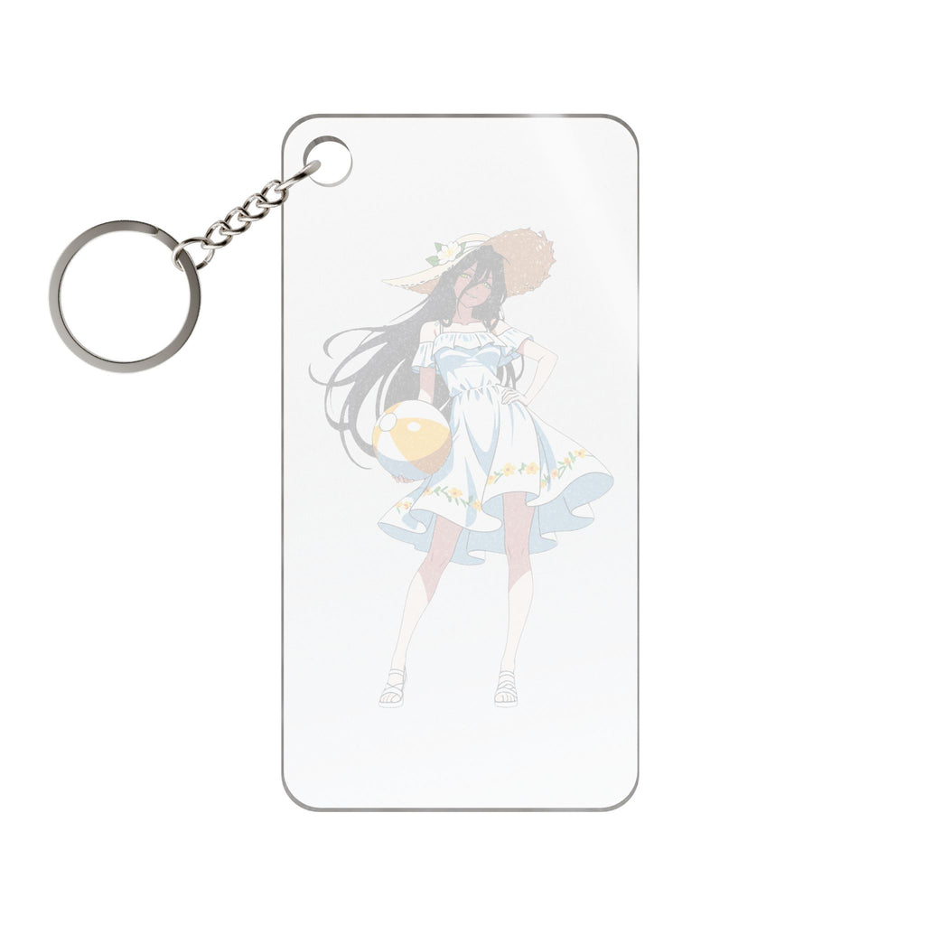 Albedo Overlord Summer Beach Anime Keychain Charm | Pinup Fan Art
