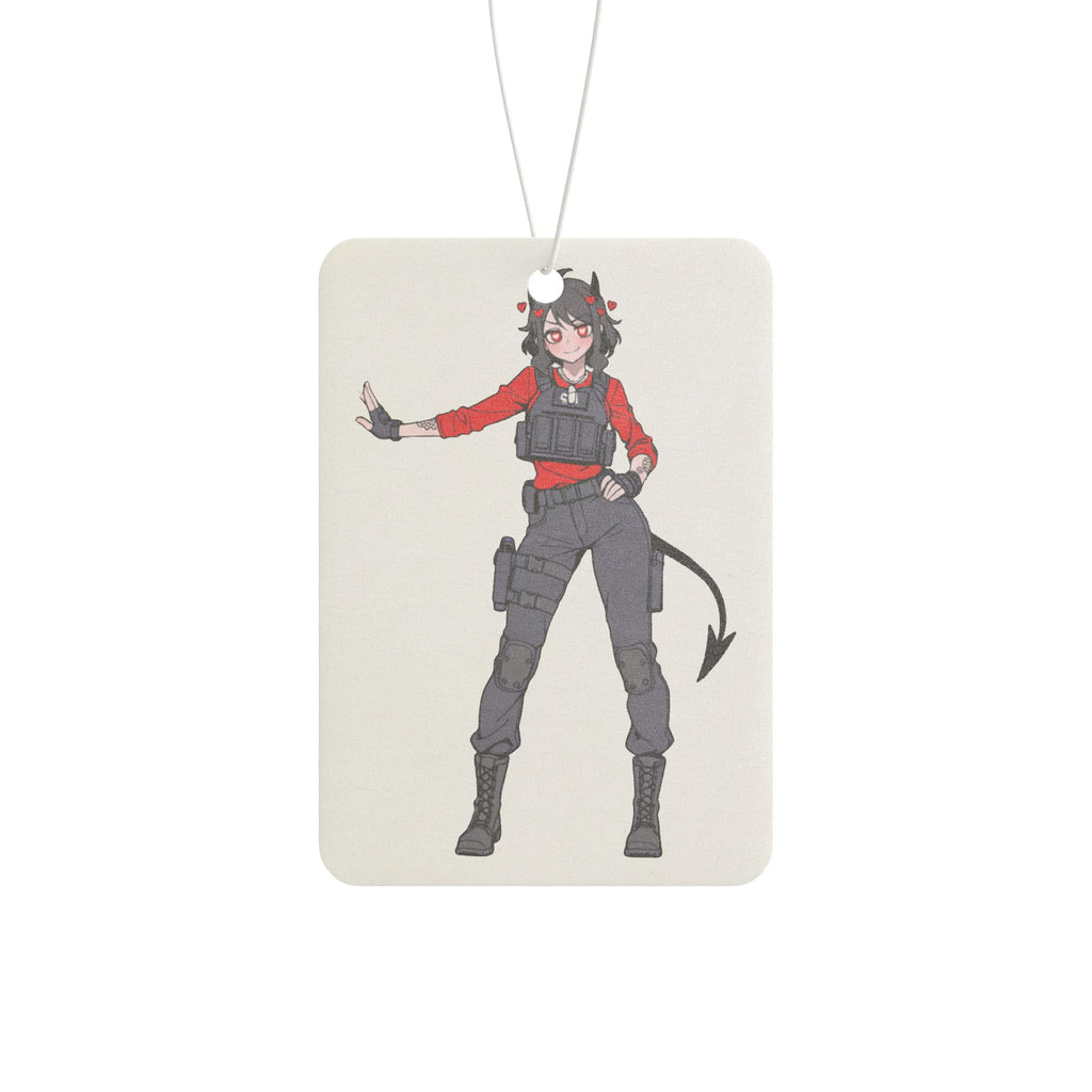 Modeus Helltaker Anime Car Air Freshener | Tactical Pinup Fan Art