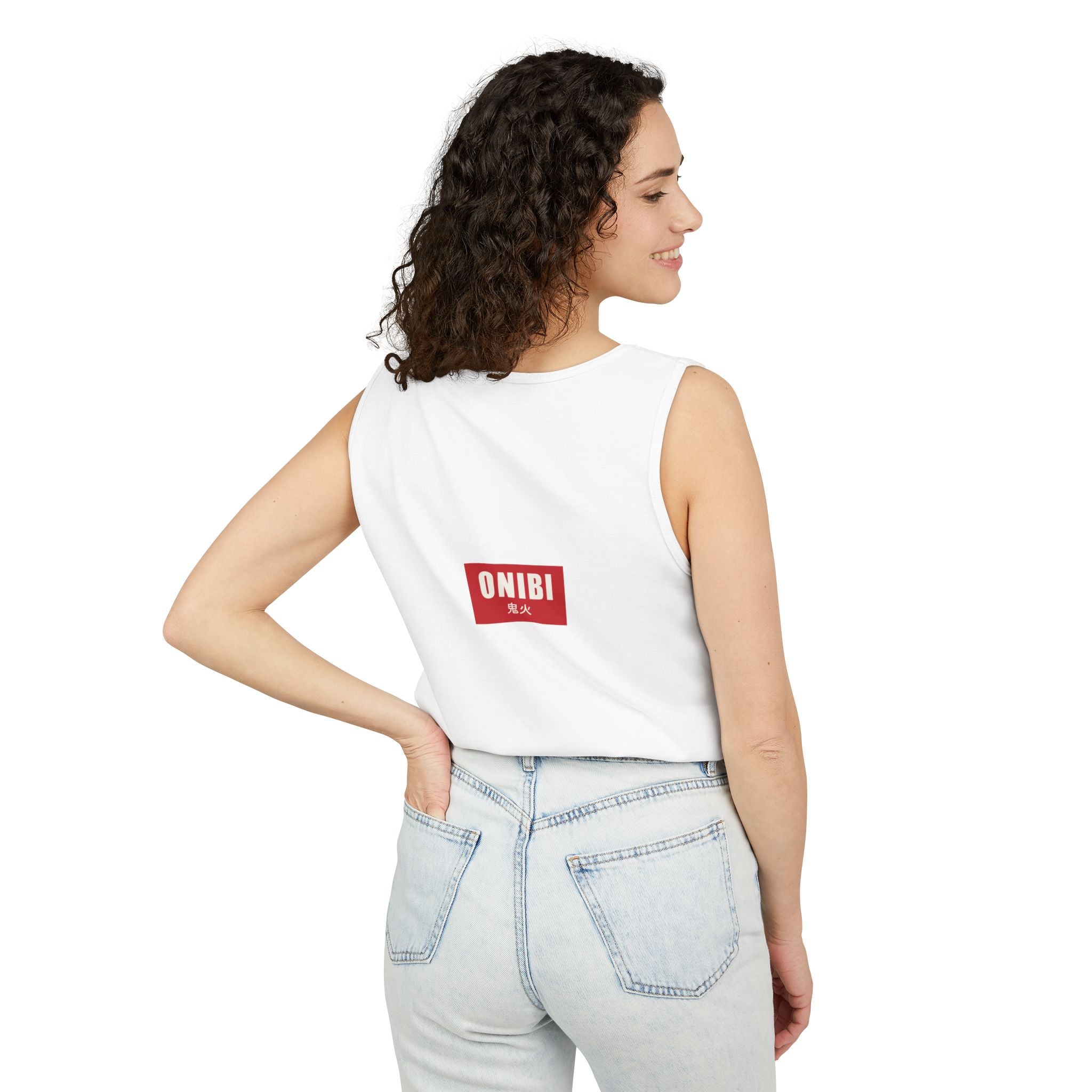 Anime Streetwear Tank Top | Kitsune Ronin Swordswoman Graphic