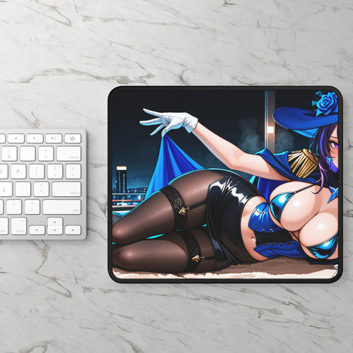 Clorinde Genshin Impact Spicy Pinup Mouse Pad Anime Desk Mat Beach Babes Pt. 4