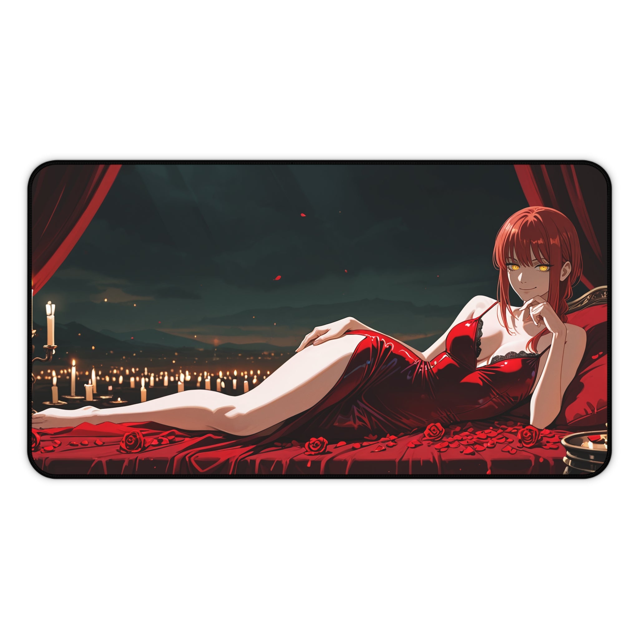 Makima Chainsaw Man Desk Mat Boudoir Spicy Pinup — Boudoir Pt. 1