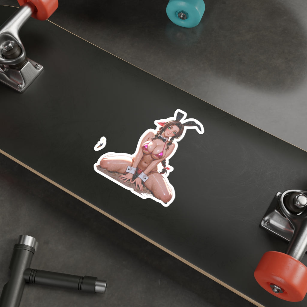 Aerith FF7 Spicy Anime Die Cut Vinyl Sticker — Bunny Girls Pt. 8 (Spicy)