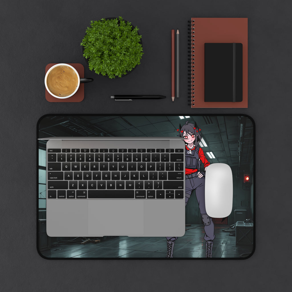 Modeus Helltaker Desk Mat | Tactical Anime Pinup Fan Art XL Mouse Pad