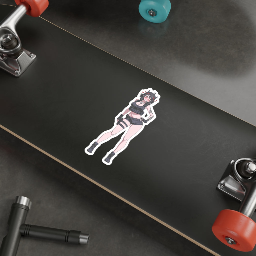 Modeus Helltaker Spicy Anime Die-Cut Vinyl Sticker | Tactical Pinup Fan Art