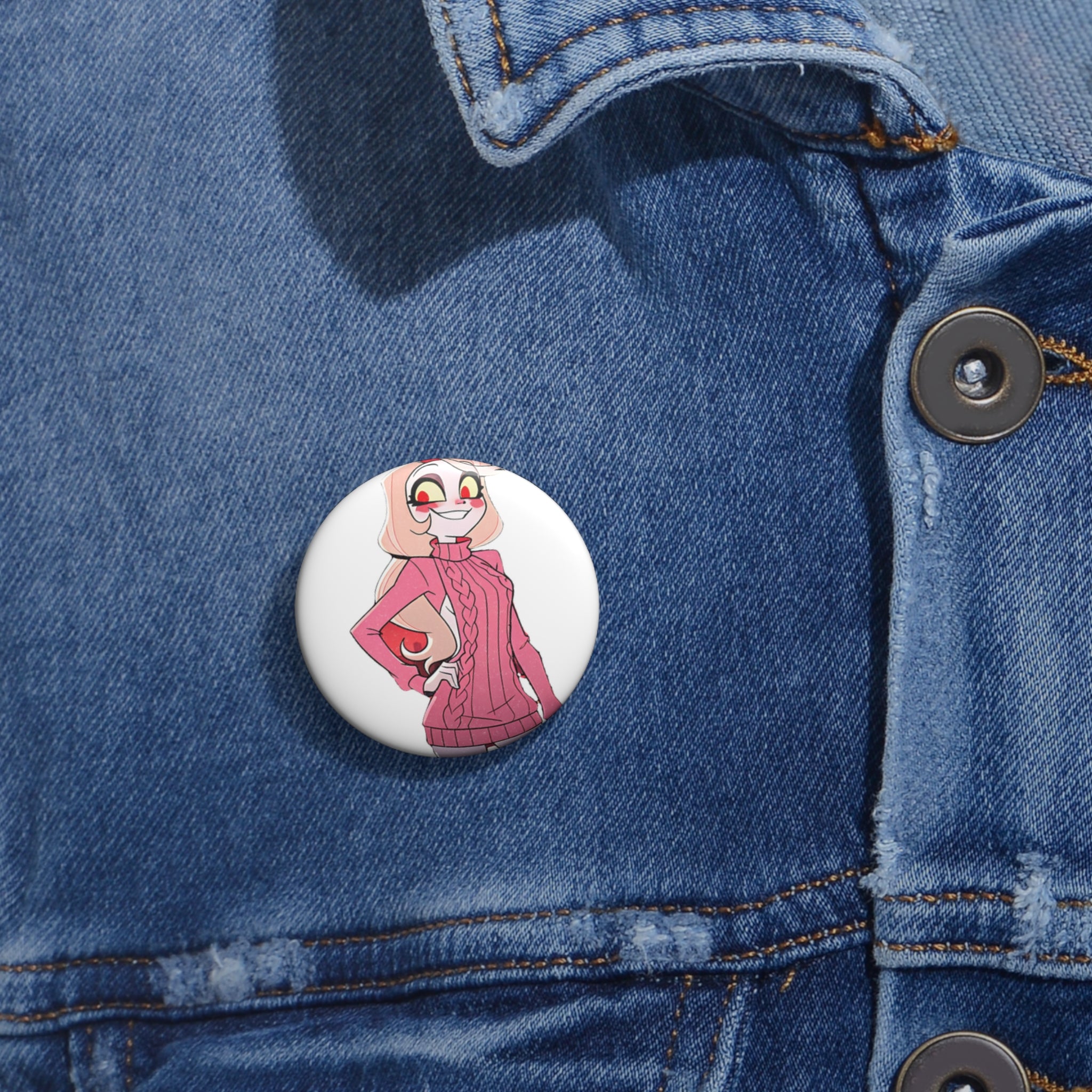 Charlie Morningstar Hazbin Hotel Anime Pin Button Pinup Virgin Killer Pt. 2