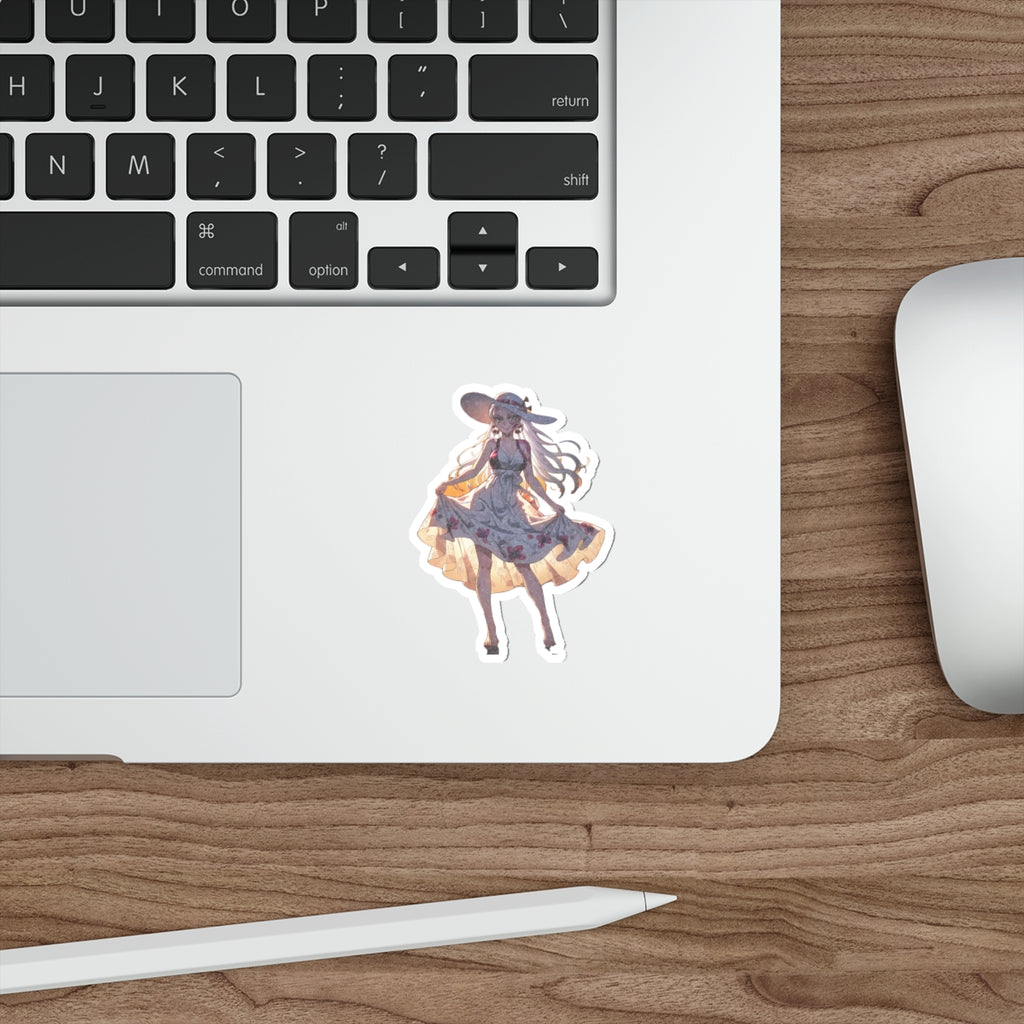Daki Demon Slayer Anime Die Cut Vinyl Sticker Sunset Beach — Beach Babes Pt. 2