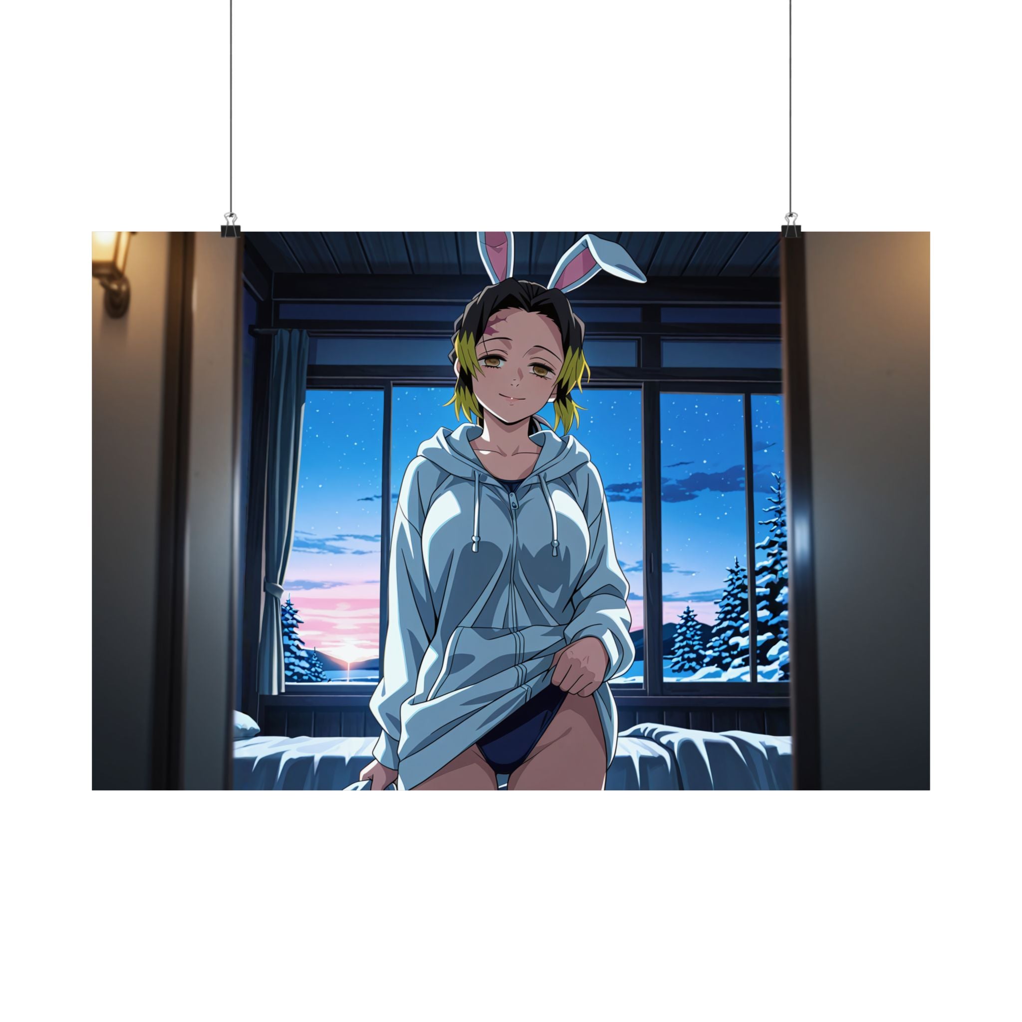 Makio (まきを) - Demon Slayer (鬼滅の刃 — Bunny Girls Pt. 1 Anime Wall Art Poster Print