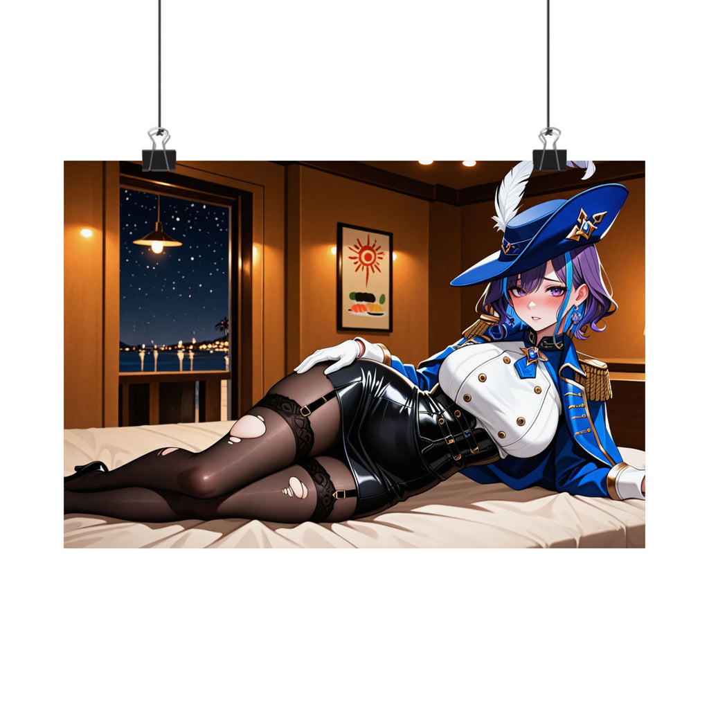 Clorinde Genshin Impact Anime Wall Art Poster | Pinup — Beach Babes Pt. 3