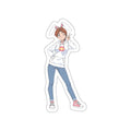 Delia Ketchum Bunny Suit Anime Pinup Die-Cut Vinyl Sticker — Bunny Girls Pt. 1
