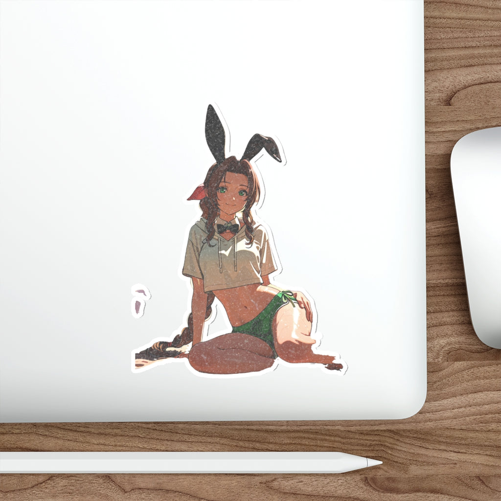 Aerith Final Fantasy VII Anime Die Cut Vinyl Sticker — Bunny Girls Pt. 8