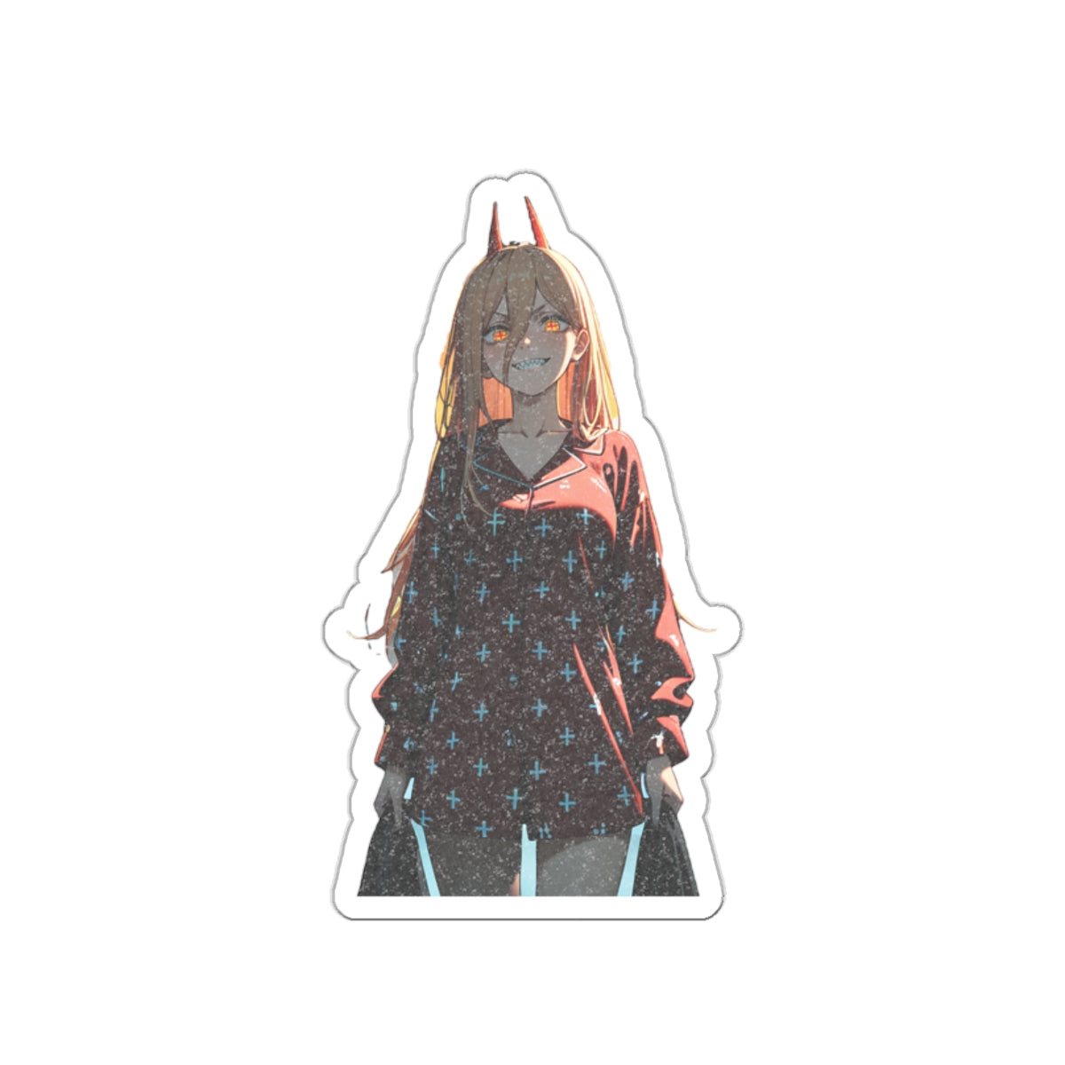 Power Chainsaw Man Pinup Anime Die Cut Vinyl Sticker | Fan Art Decal