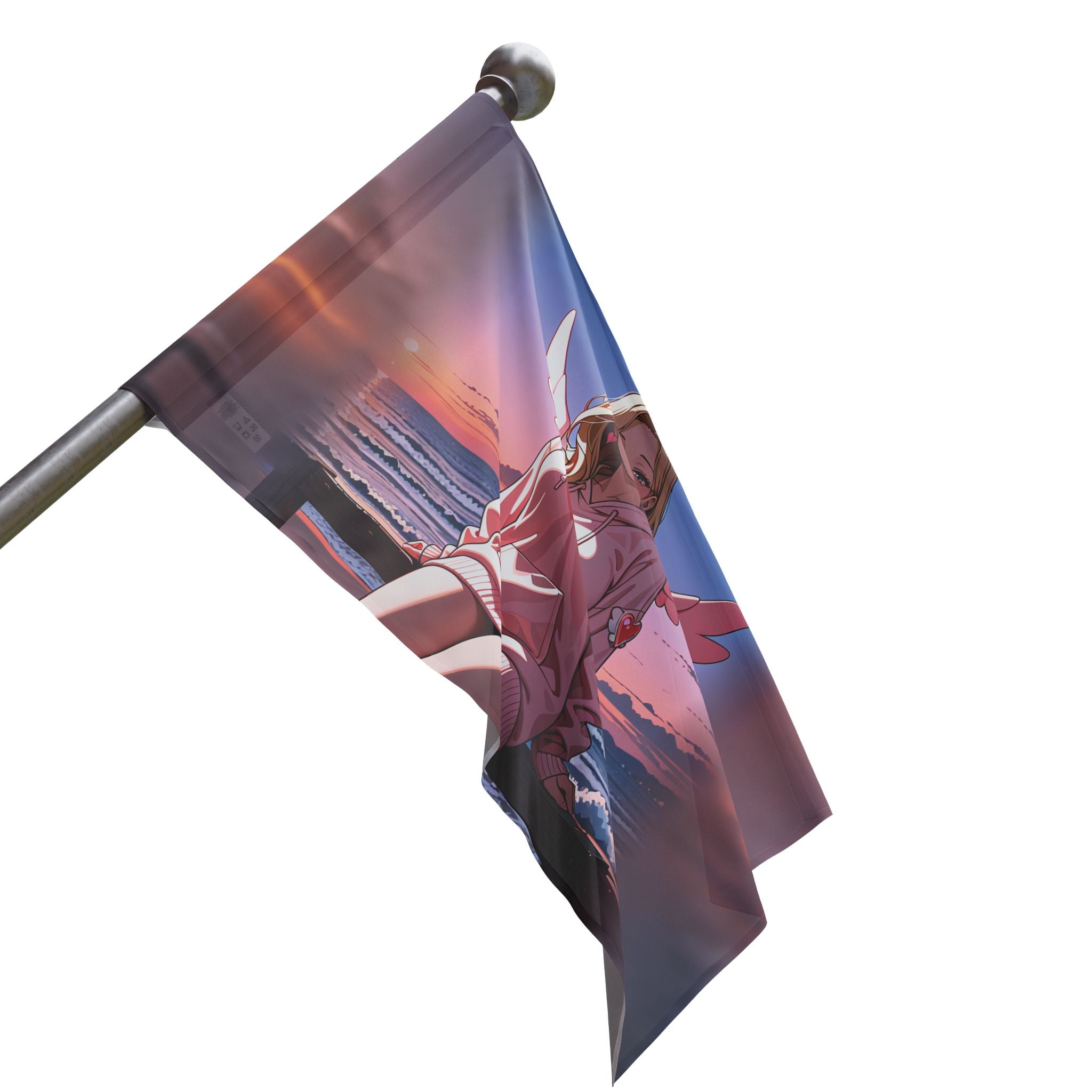 Kirara Hoshi JJK Anime Wall Flag Cupid Beach Pinup — Beach Babes Pt. 5