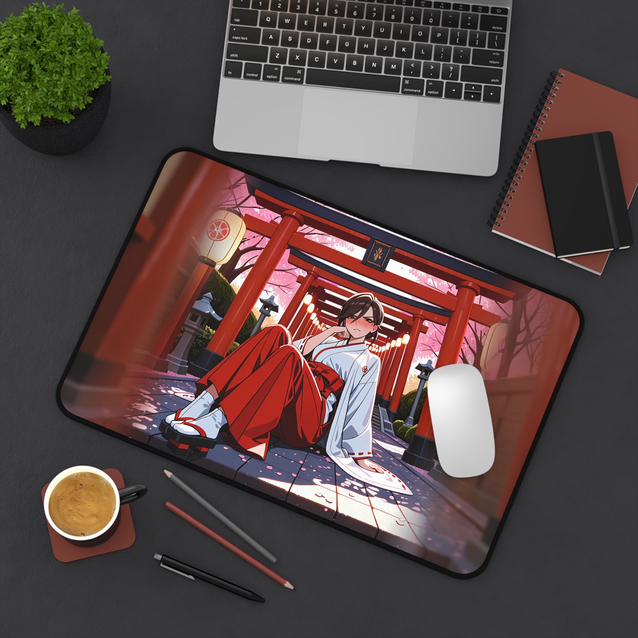 Domina Overwatch Shrine Maiden Desk Mat — Anime Gaming Pad — The Spicy Den Pt. 4