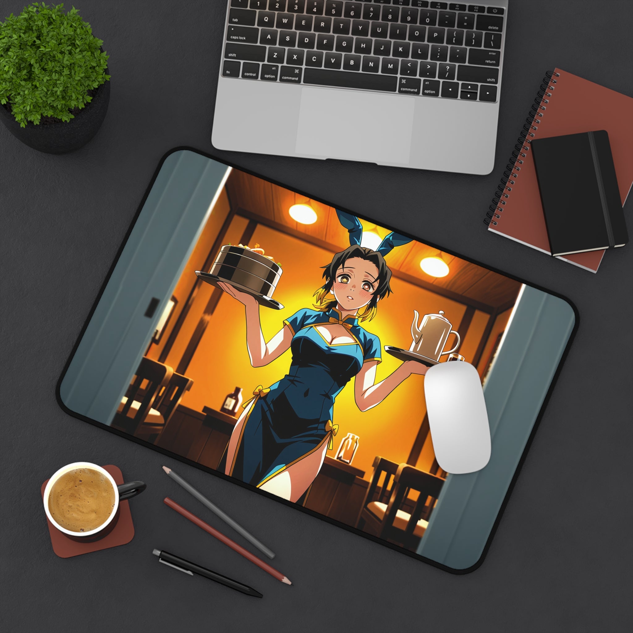 Makio (まきを) - Demon Slayer (鬼滅の刃 — Bunny Girls Pt. 2 (Spicy) Desk Mat XL Mouse P