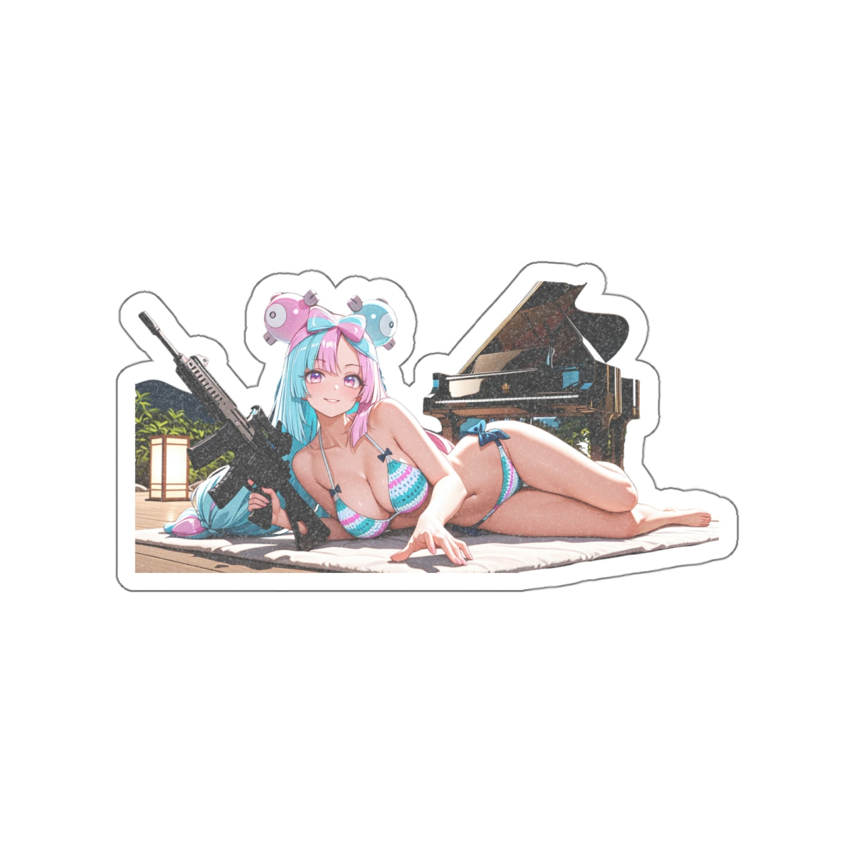 Iono Anime Pinup Die-Cut Vinyl Sticker fan art Tactical Girls Pt. 3