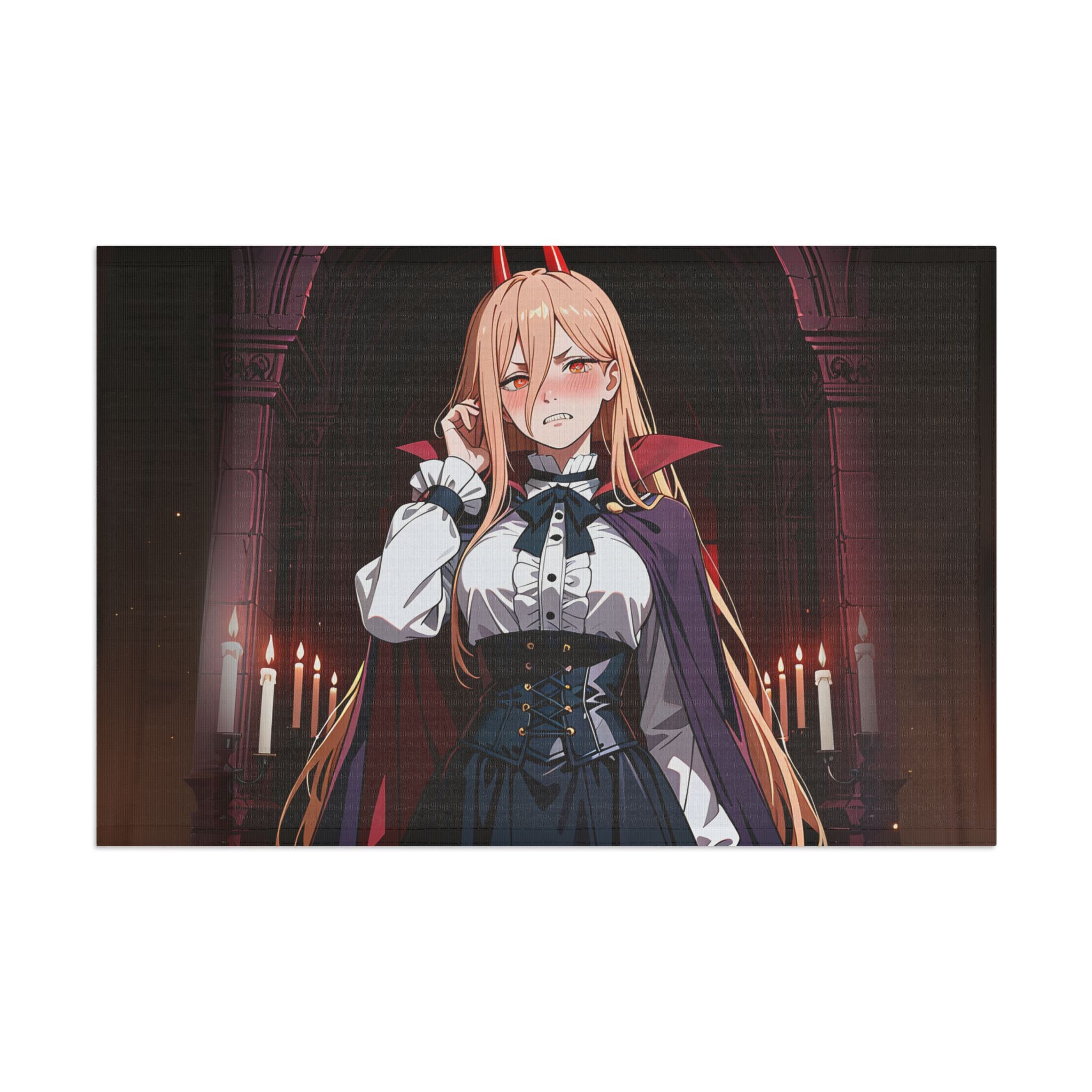 Power Chainsaw Man Gothic Vampire Anime Wall Flag | Bunny Girls Pt. 6