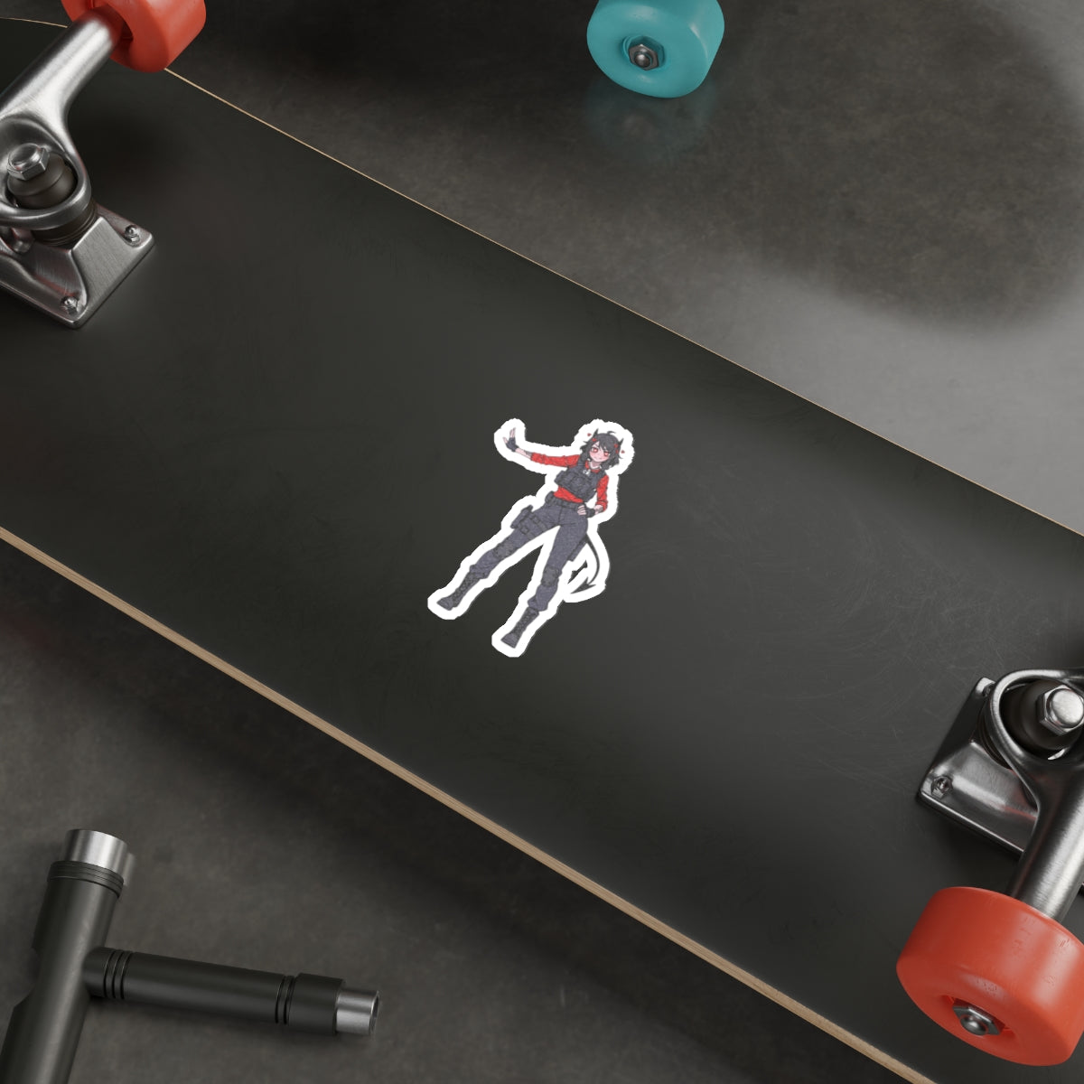 Modeus Helltaker Anime Die-Cut Vinyl Sticker | Tactical Pinup Fan Art