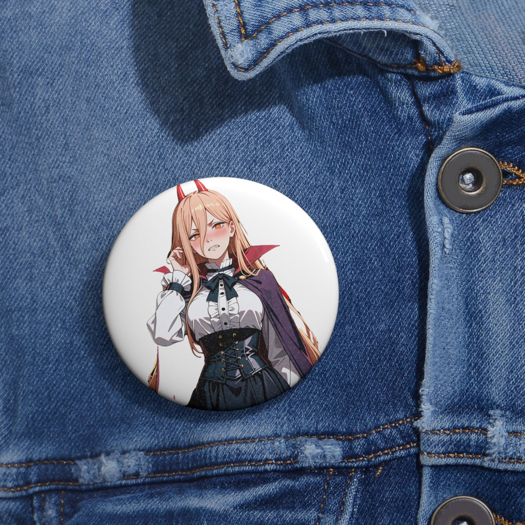 Power Chainsaw Man Gothic Vampire Anime Pin Button — Bunny Girls Pt. 6