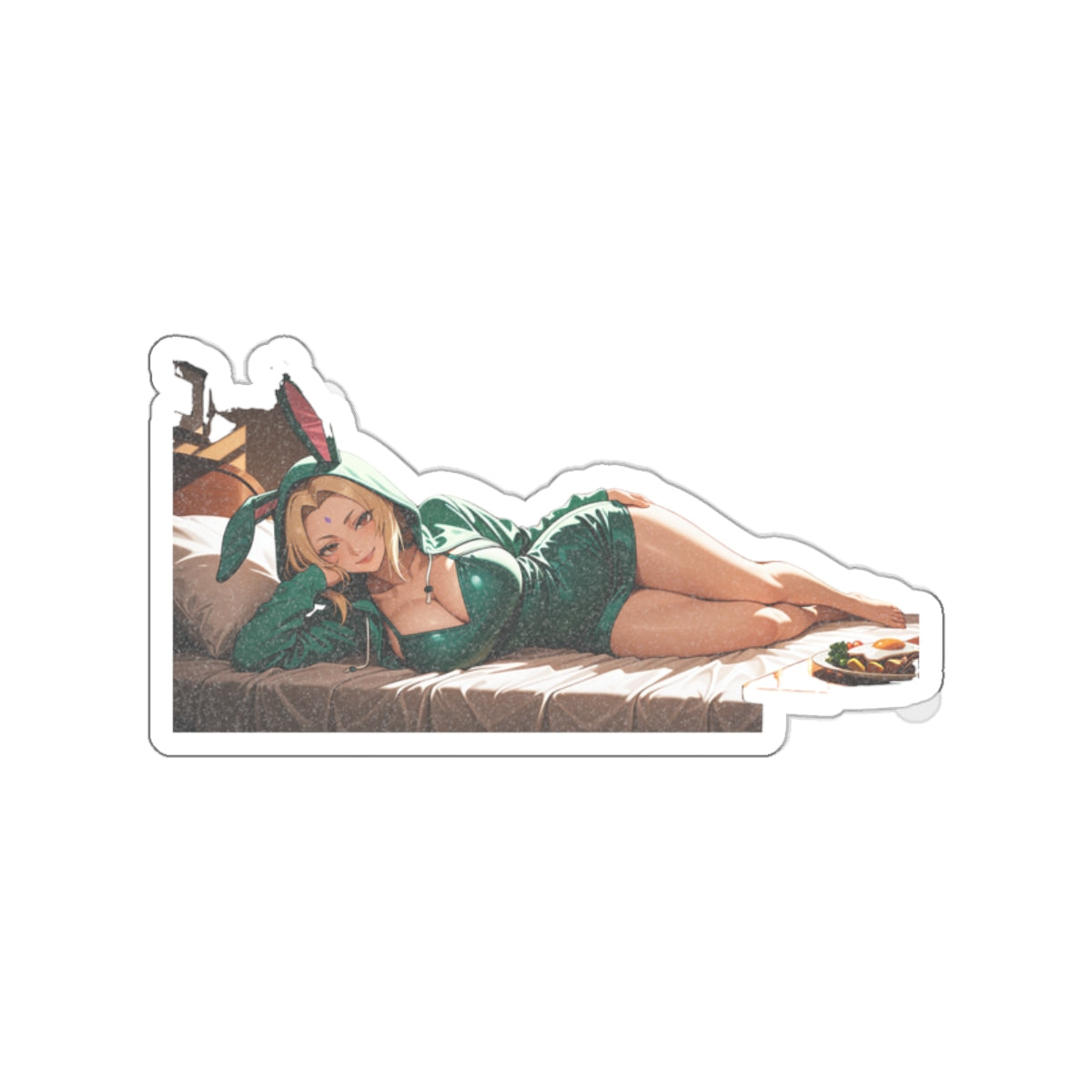 Tsunade Naruto Anime Pinup Bikini Die Cut Vinyl Sticker — Bunny Girls Pt. 6