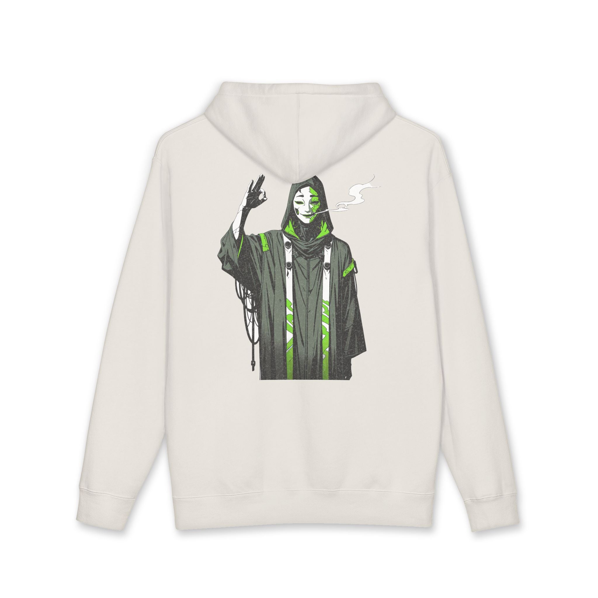 Anime Streetwear Hoodie Serpent Shaman Back Graphic Pullover